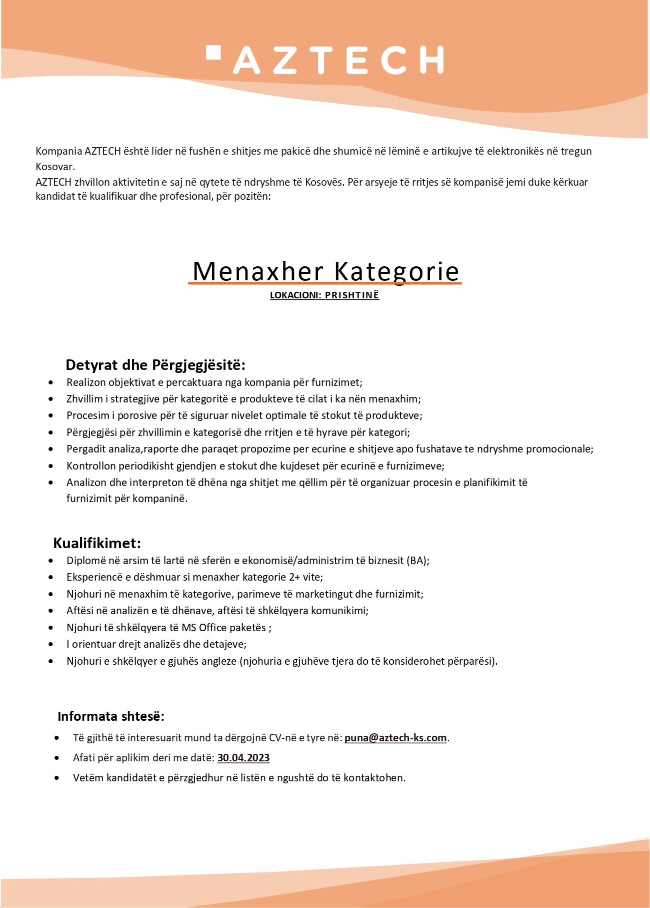 Menaxher Kategorie